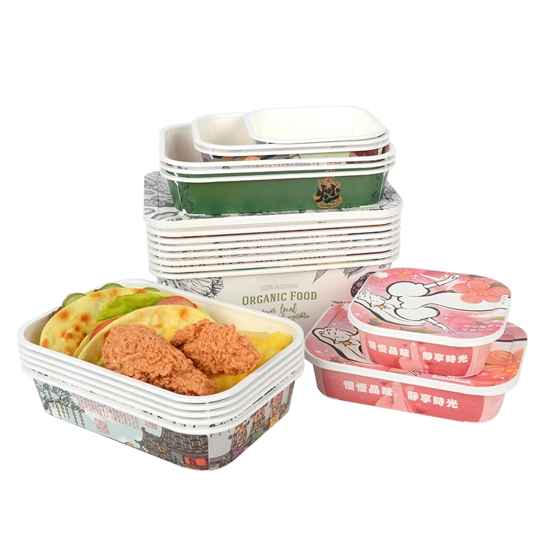 New Arrival Card Plastic Box Kraft Paper Takeout Food Box - Image 8
