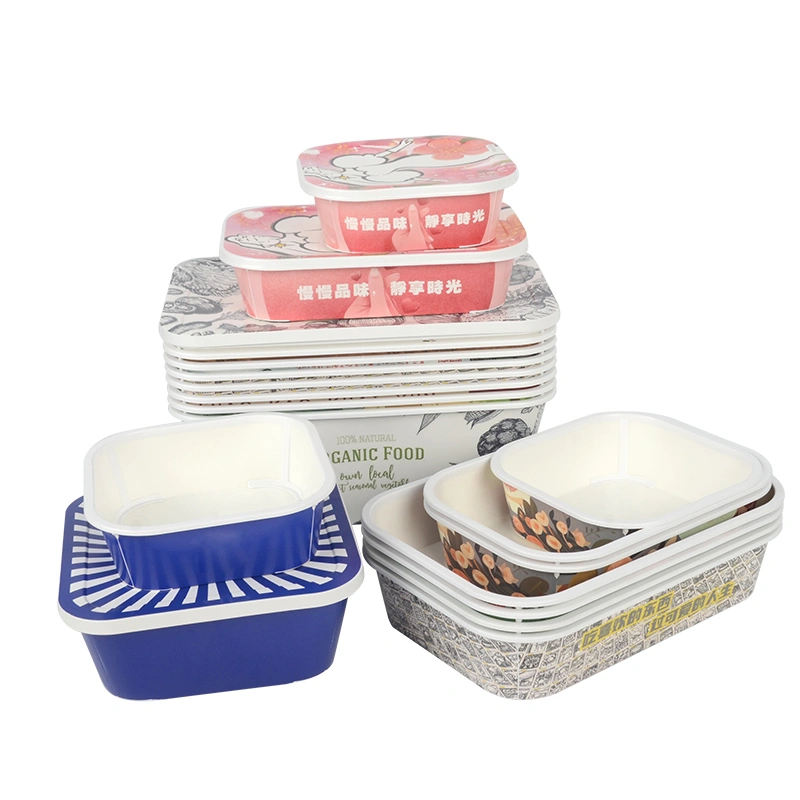 New Arrival Card Plastic Box Kraft Paper Takeout Food Box - Image 11