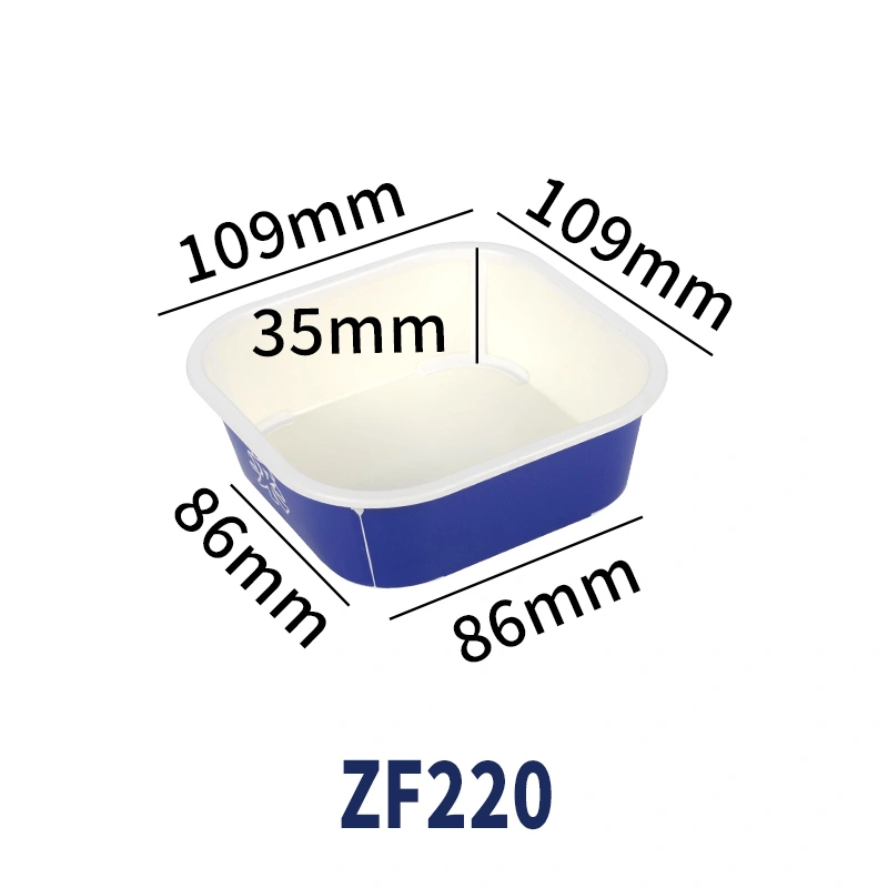 Custom Takeaway Card Plastic Box Multi Size with Lid Paper Food Box - Image 13