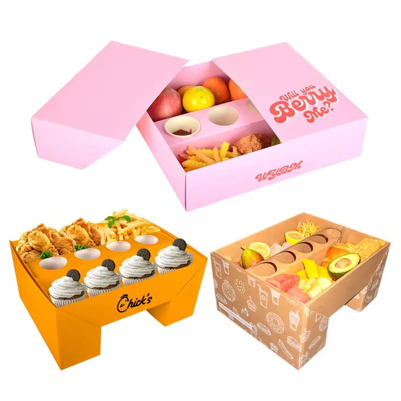 Custom Logo Disposable Cardboard Cake Box Cookie Chocolate Packaging