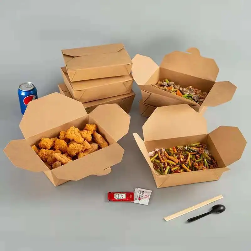 Disposable Fast Food Box Takeout Packaging 750ml Food Grade Lunch Box Pasta Box - Image 8