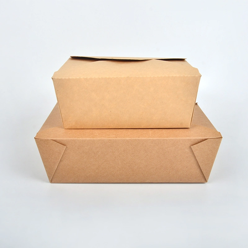 Customized Disposable Kraft Food Pack For Restaurant Take Away Box - Image 5
