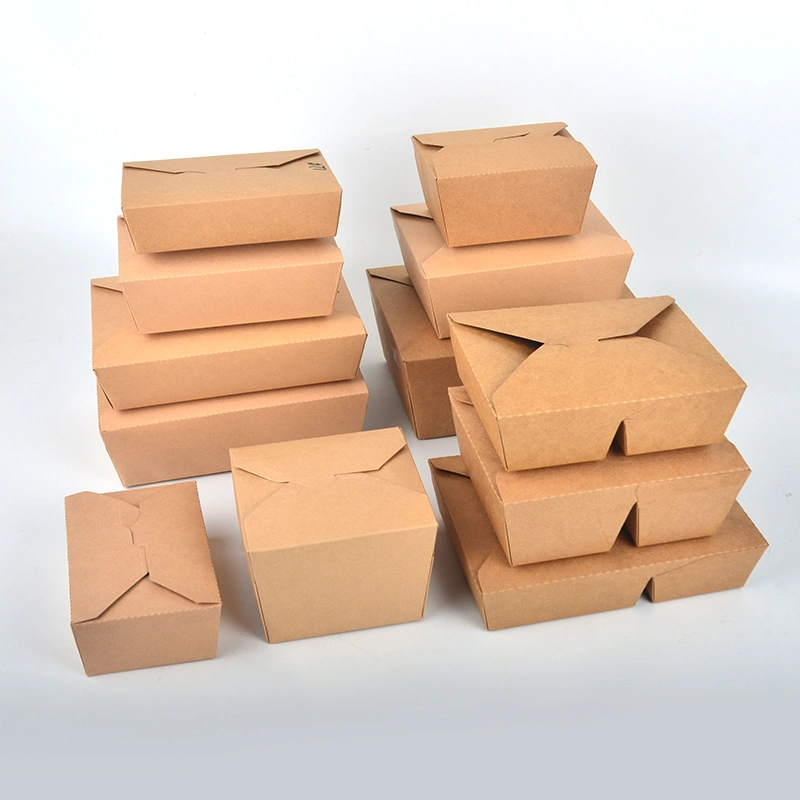 Factory Price 2 Compartment Lunch Box Takeway Eco Friendly Food Box