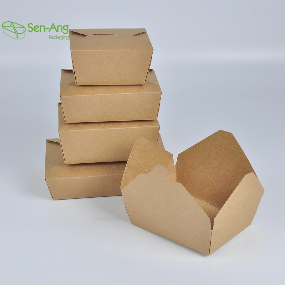 Good Selling Tuck-Top-Lock Carryout 600ml 800ml 1000ml Kraft Paper Box - Image 6