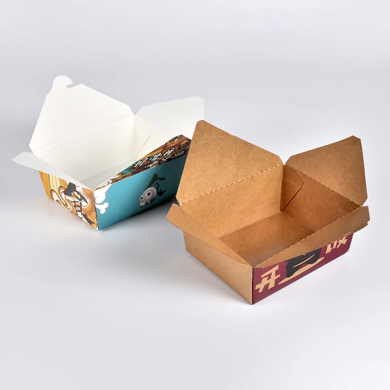 Good Selling Tuck-Top-Lock Carryout 600ml 800ml 1000ml Kraft Paper Box - Image 8