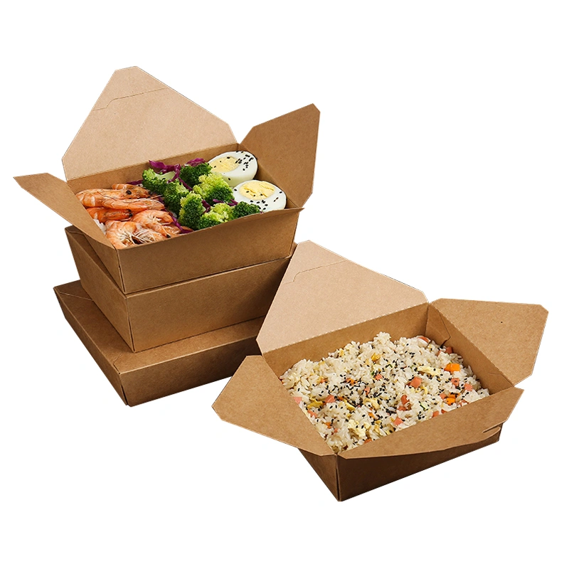 Good Selling Tuck-Top-Lock Carryout 600ml 800ml 1000ml Kraft Paper Box - Image 10