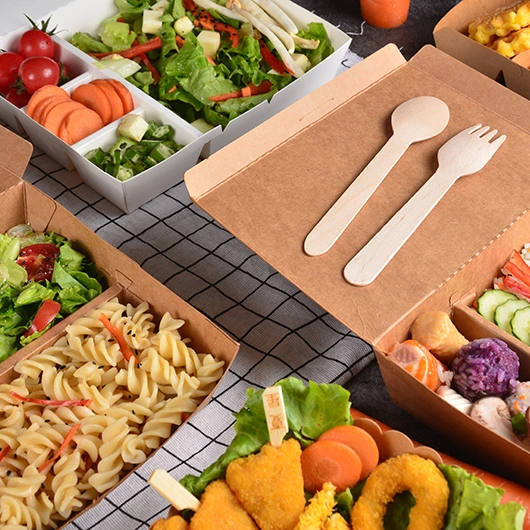 Morden Style Fast with Compartment Takeway Insulated Paper Food Box - Image 4