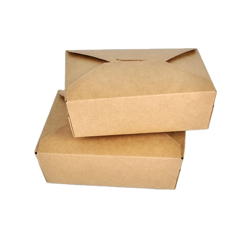 Disposable Custom Logo Kraft Paper Bakery Food Sushi Salad Box - Image 3