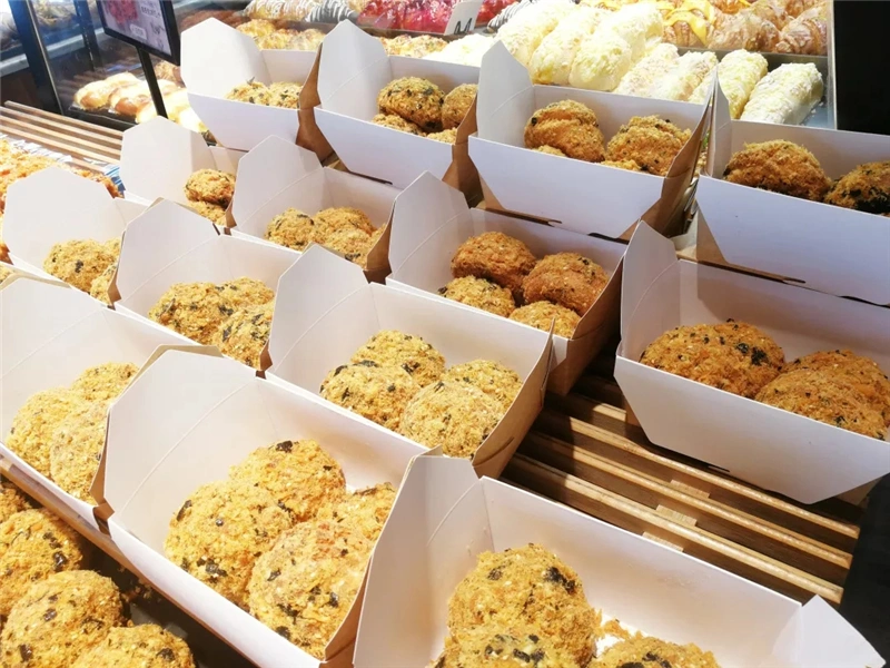 Disposable Custom Logo Kraft Paper Bakery Food Sushi Salad Box - Image 7