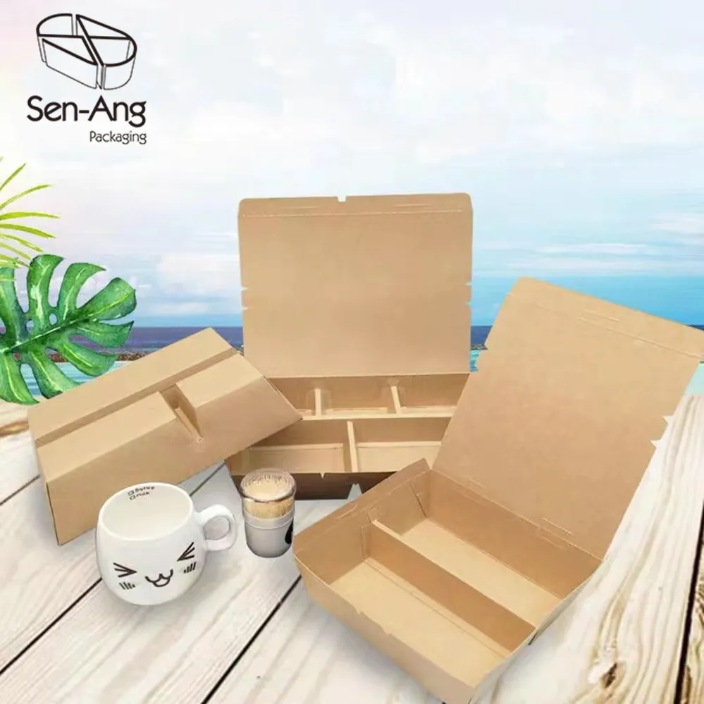 Customized Disposable Recycled Kraft Paper Food Box - Image 7
