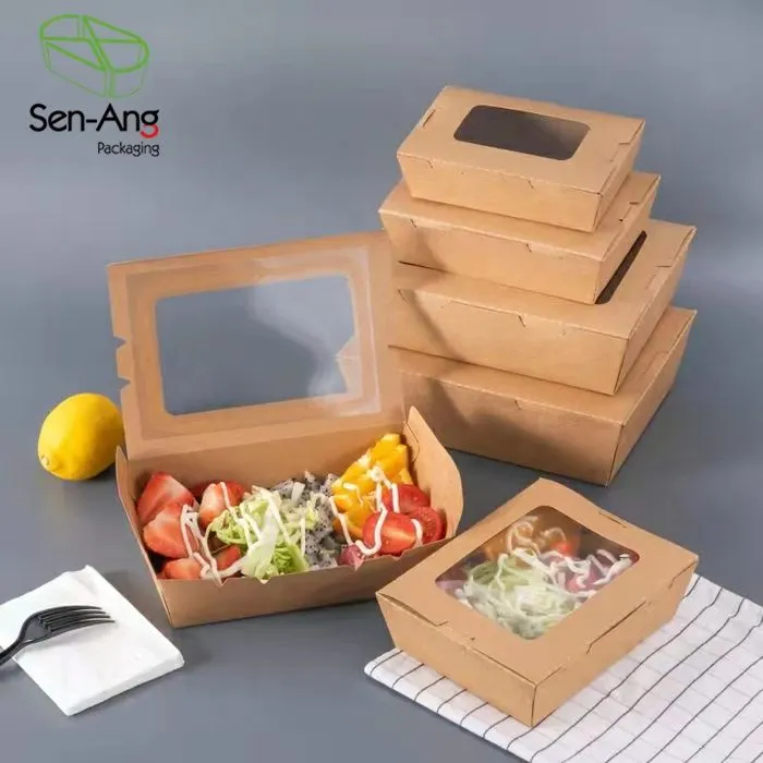 Custom Eco Friendly Kraft Box with Clear Window