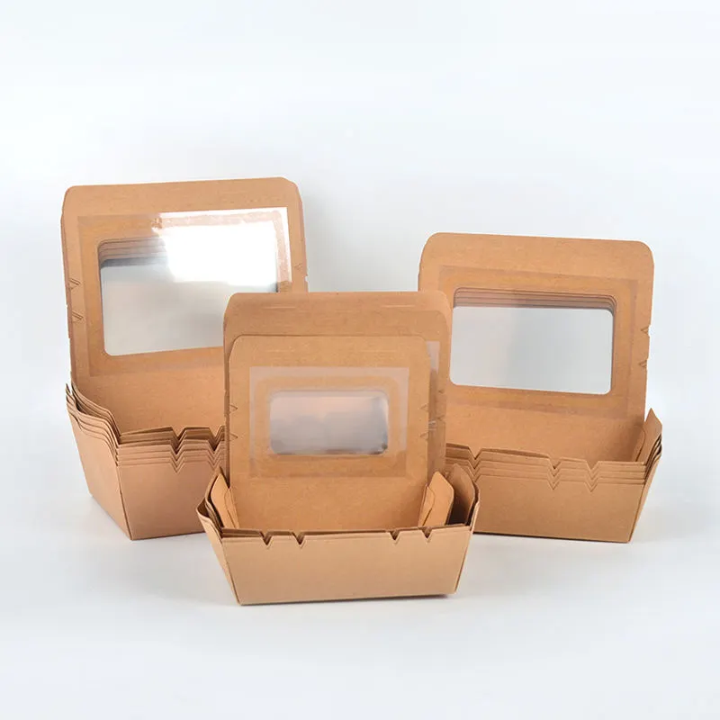 Custom Printed Disposable Lunch Tacos Burger Paper Takeout Food Box