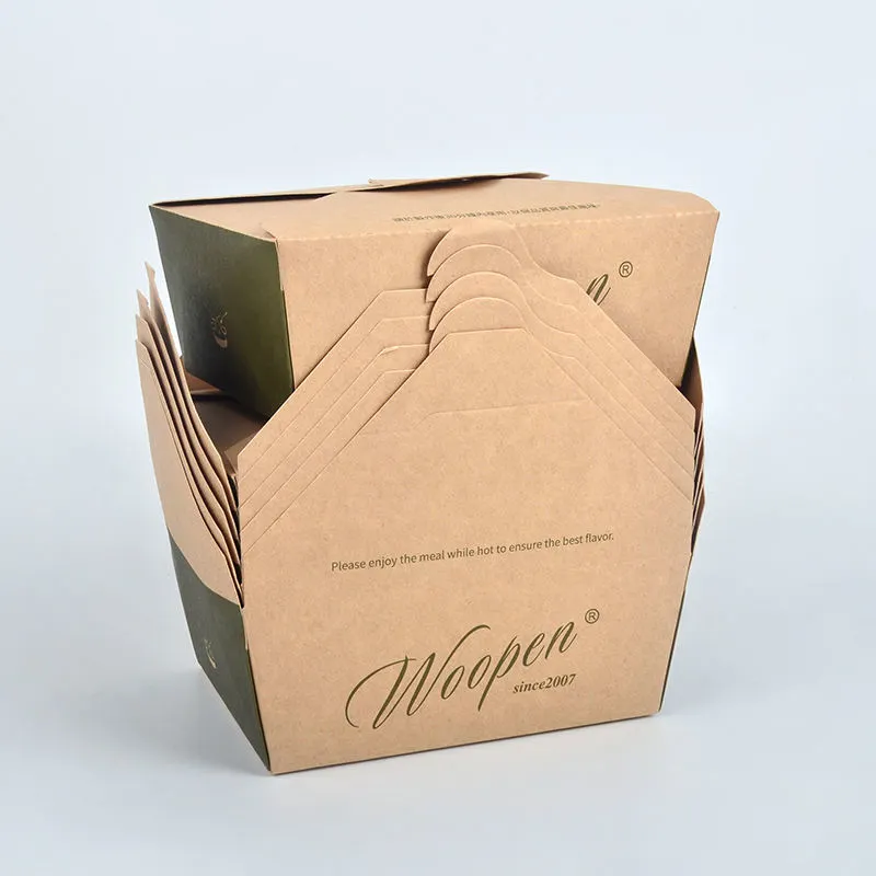 Custom Printed Restaurant Takeaway Lunch Tacos Burger Paper Food Box - Image 4