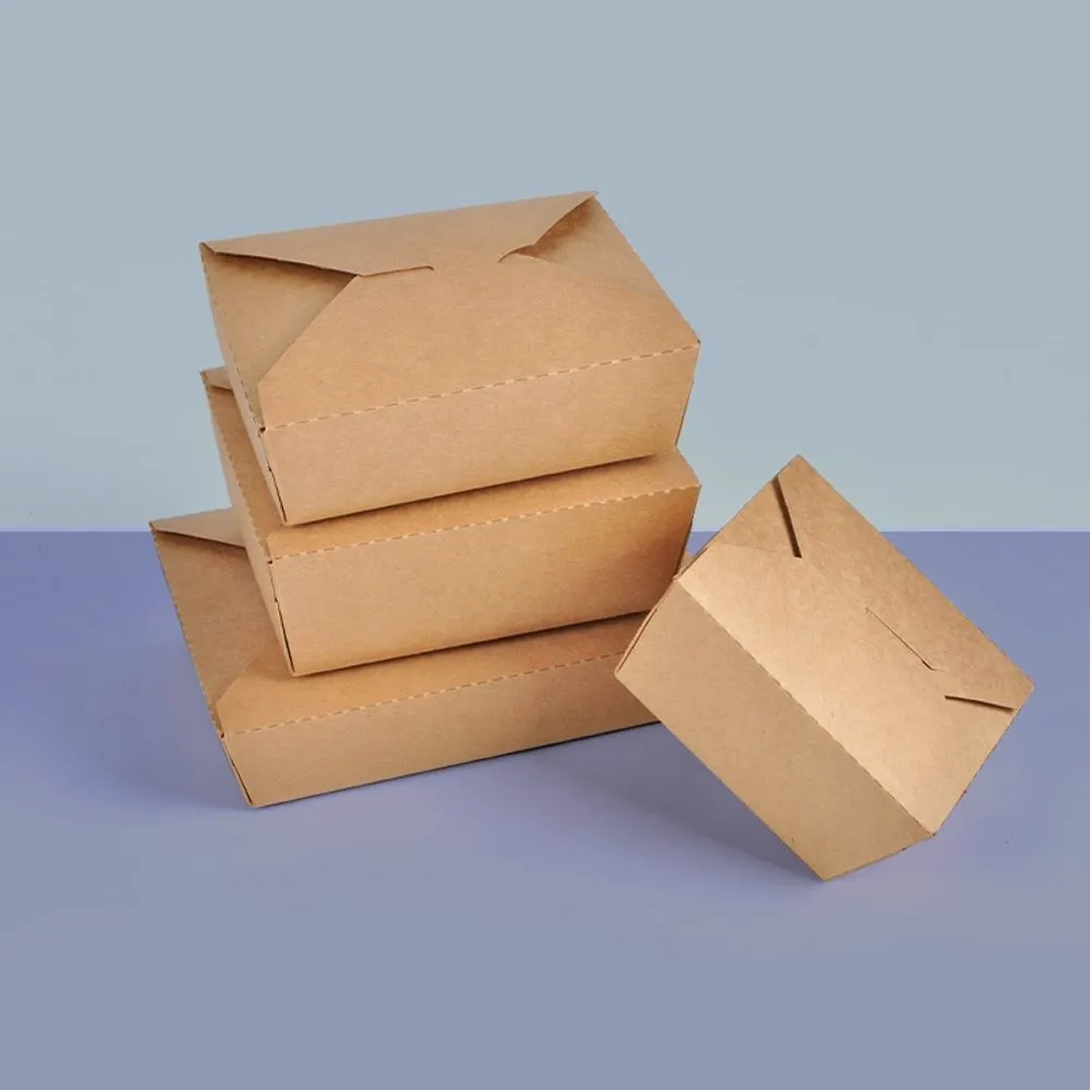 Eco Friendly Disposable Lunch Tacos Burger Paper Takeout Food Box - Image 3