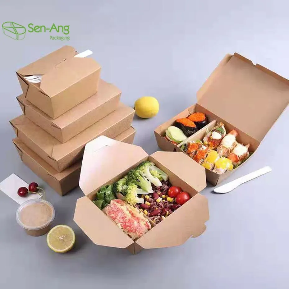 New Design Disposable Takeaway Microwave Safe Compartment Lunch Box - Image 6