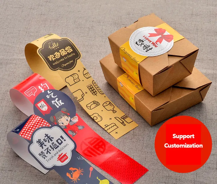 Hot Selling Custom Print Kraft Paper Takeaway Lunch Box with Clear Lid - Image 9