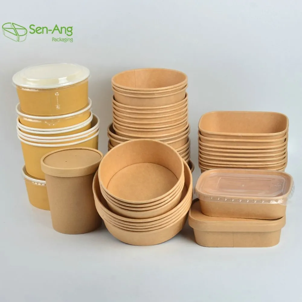 Disposable Take Away 1000ml Salad with Lid Mixing Container