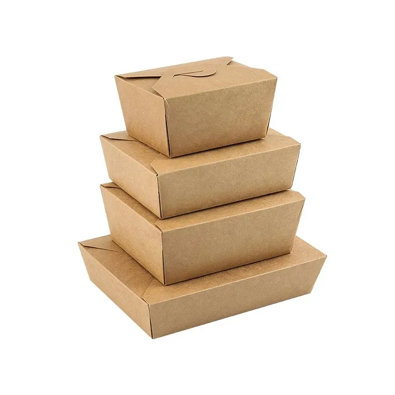 Custom Paper Take Out Packaging Food Kraft Box