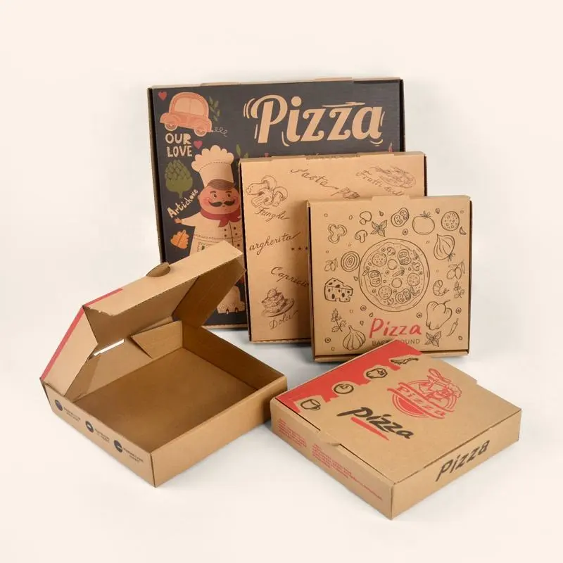 Corrugated 6 8 10 12 16 Inch Pizza Box For Template - Image 3