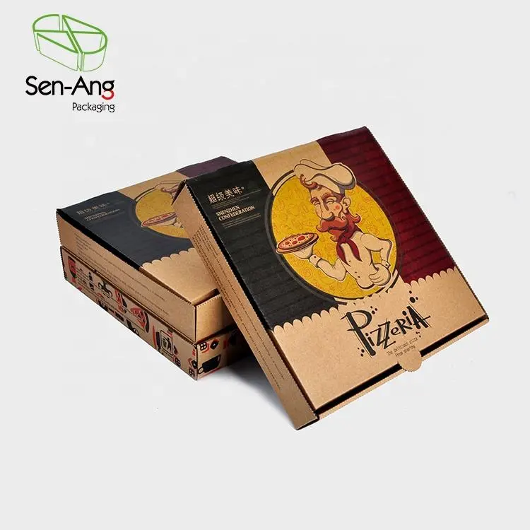 Wholesale Emballage Pizza Food Packaging Takeaway Custom Pizza Carton Boxes - Image 4