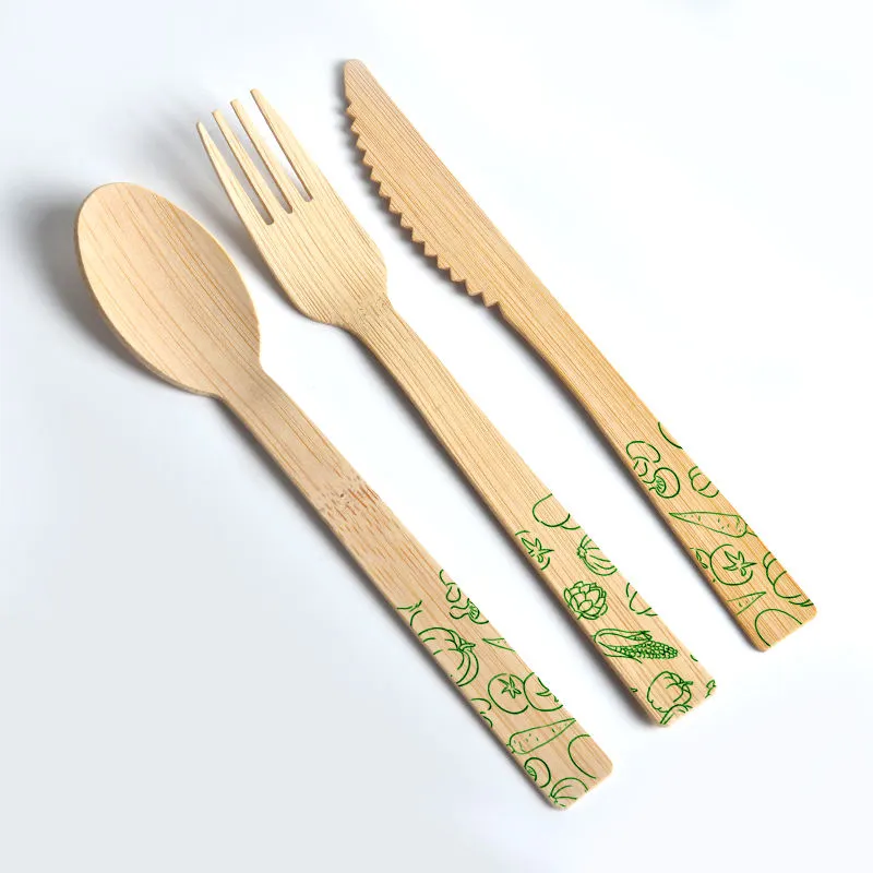 Disposable Bamboo Cutlery Wholesale Natural Bamboo Utensils - Image 4