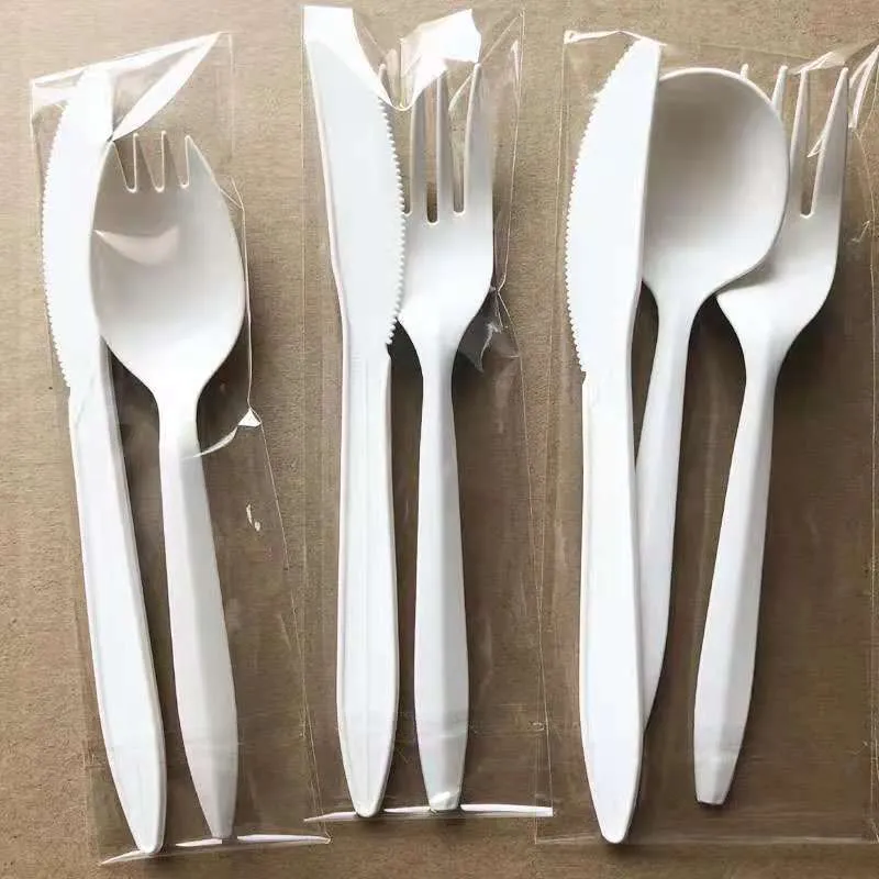 Disposable Smooth Line Unique Plastic Cutlery For Sale - Image 5