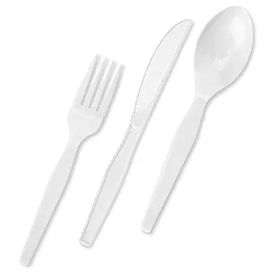 Disposable Smooth Line Unique Plastic Cutlery For Sale - Image 7