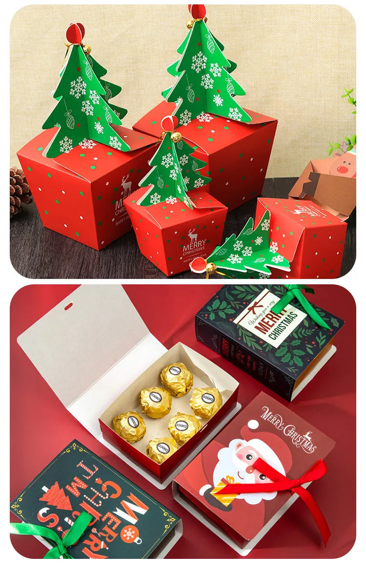Custom Candy Packing Square Easter Christmas Paper Gift Box - Image 4