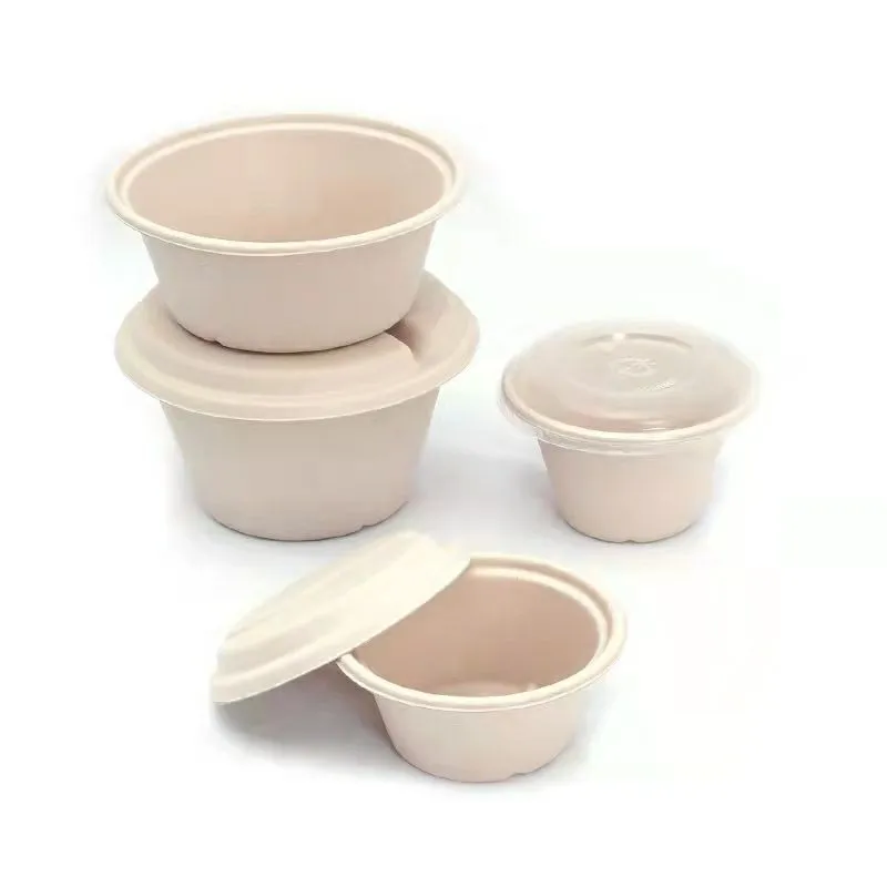 Disposable Paper Pulp Biodegradable Takeout Sugarcane Bagasse Bowl