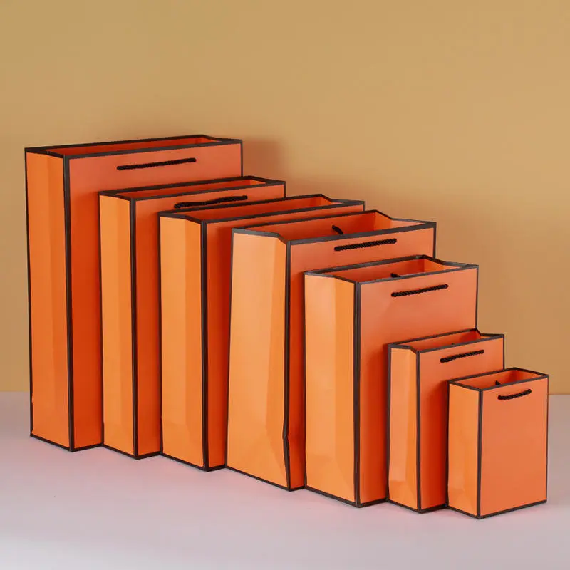 Custom Design Clothing Shoes Gift Paper Bag with Handle - Image 4