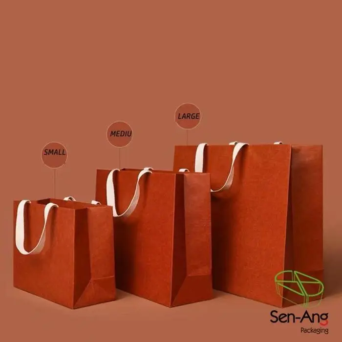 Custom Design Clothing Shoes Gift Paper Bag with Handle - Image 6